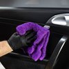 Proje Premium Car Care Plush Purple Microfiber Towel 6-Pack - 400GSM Detailing Towel PURPPRO